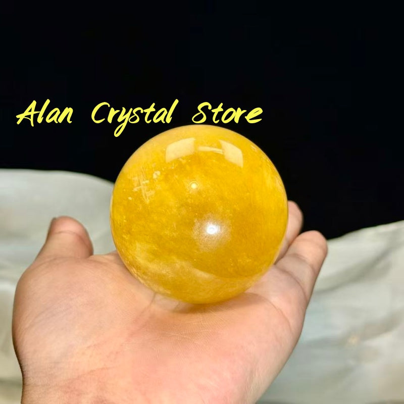 Yellow Fluorite Sphere