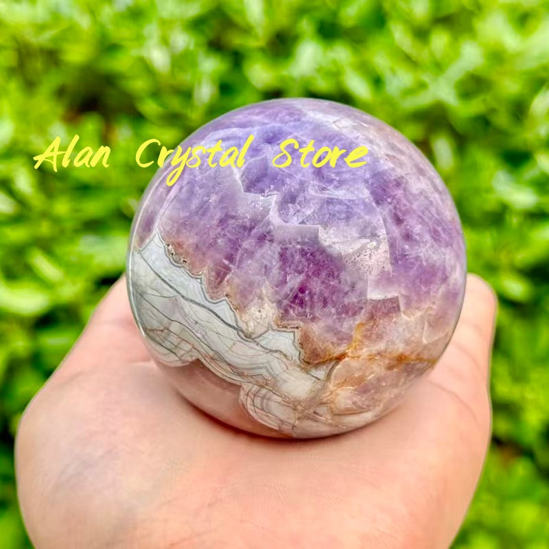 Amethyst Agate Sphere
