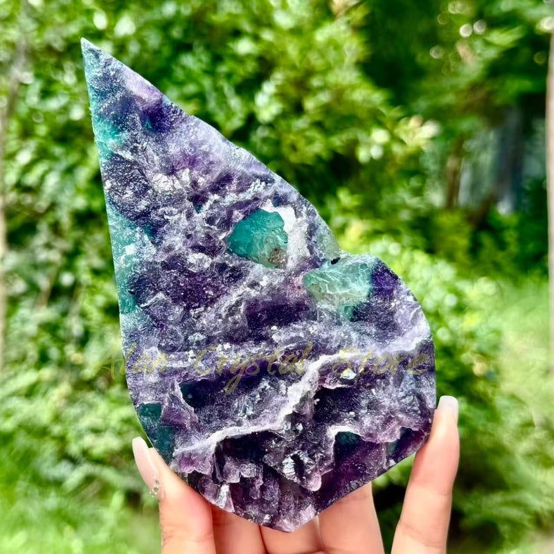 Natural Mineral Fluorite Torch 1PC
