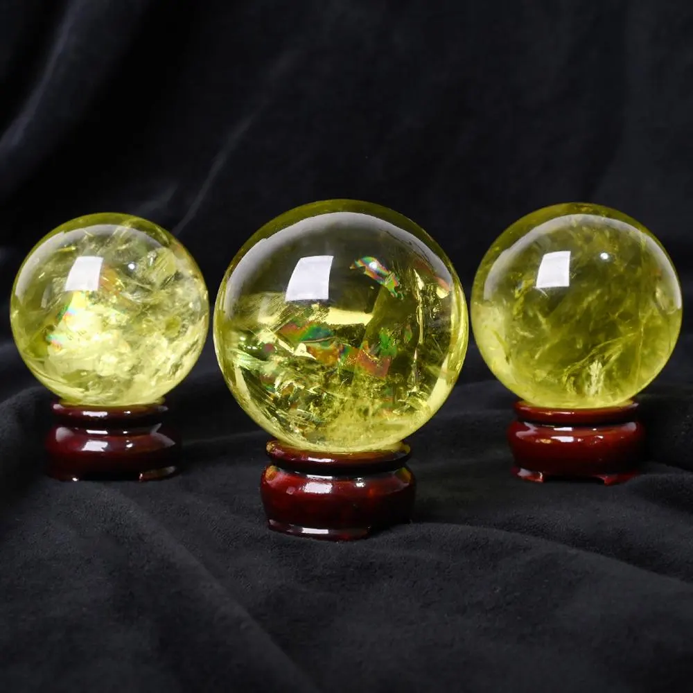 Natural Citrine Sphere,High Quality Ball.