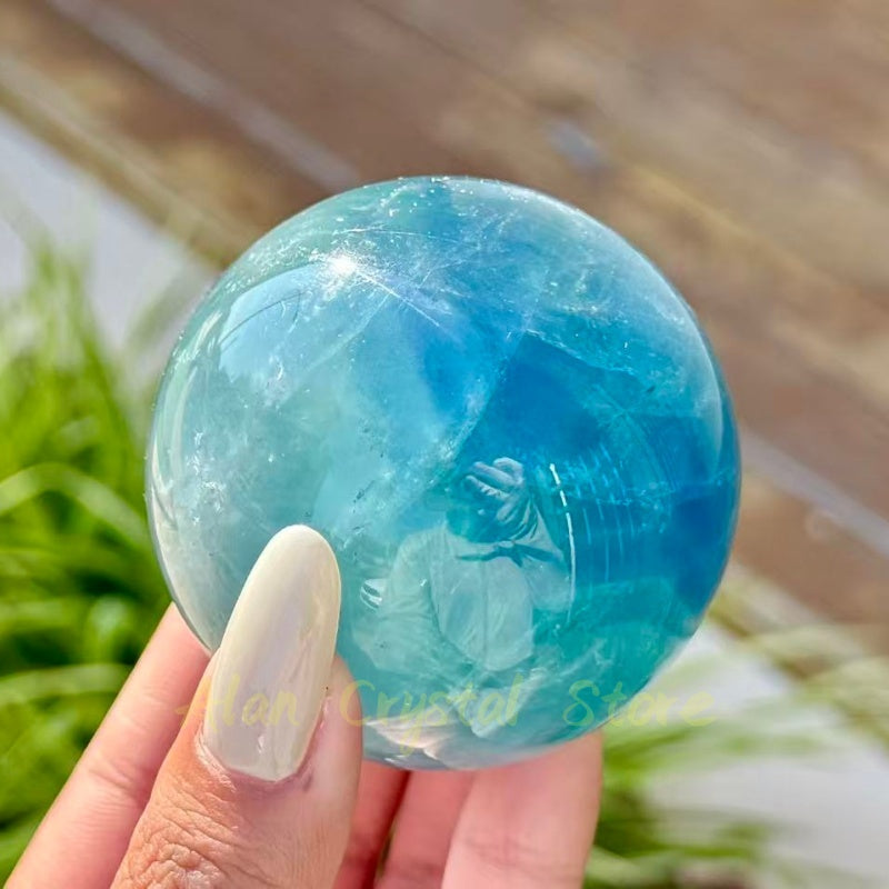 Blue Fluorite Sphere