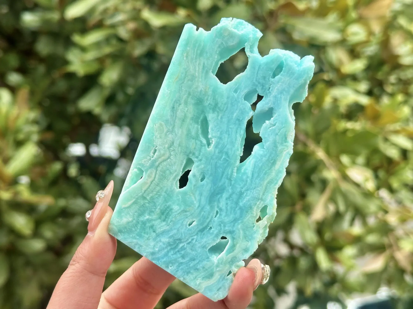 Natural Hemimorphite Slice,Crystal quartz Slice.