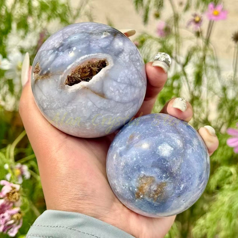 Purple Chalcedony Sphere