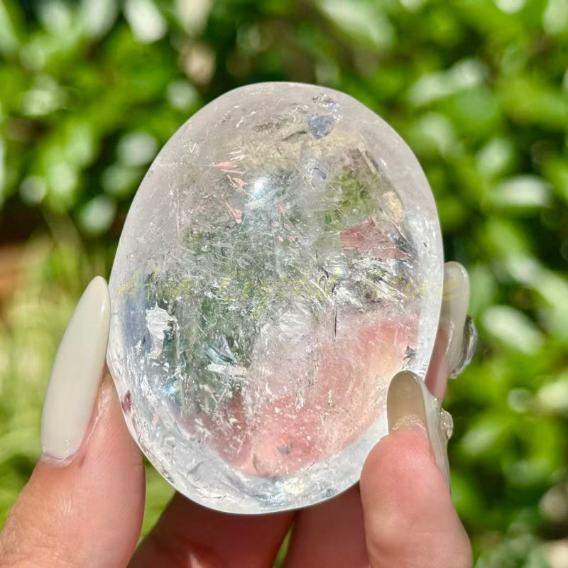 Clear Quartz Palm Stone
