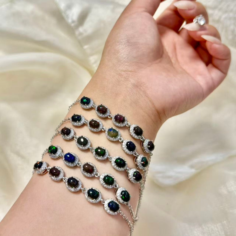 Rainbiw Opal Bracelet.