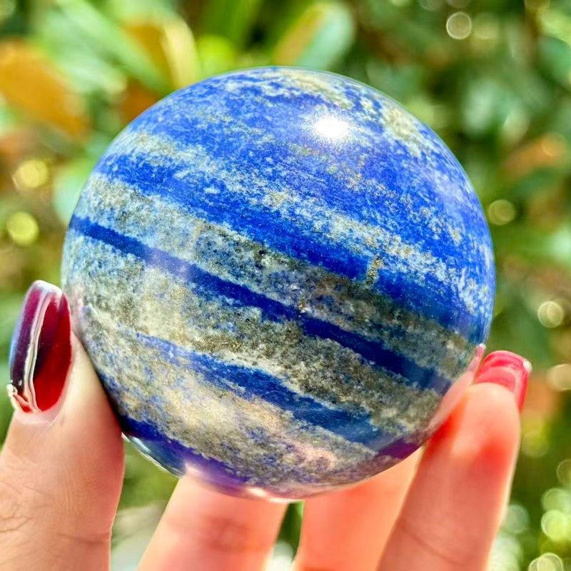 Natural Lapis Lazuli Sphere.