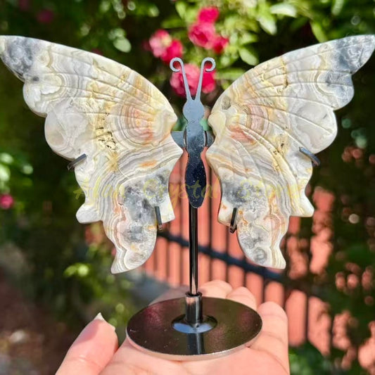 Crazy Agate Butterfly