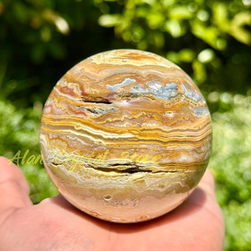 Natural Crazy Agate Sphere.1PC