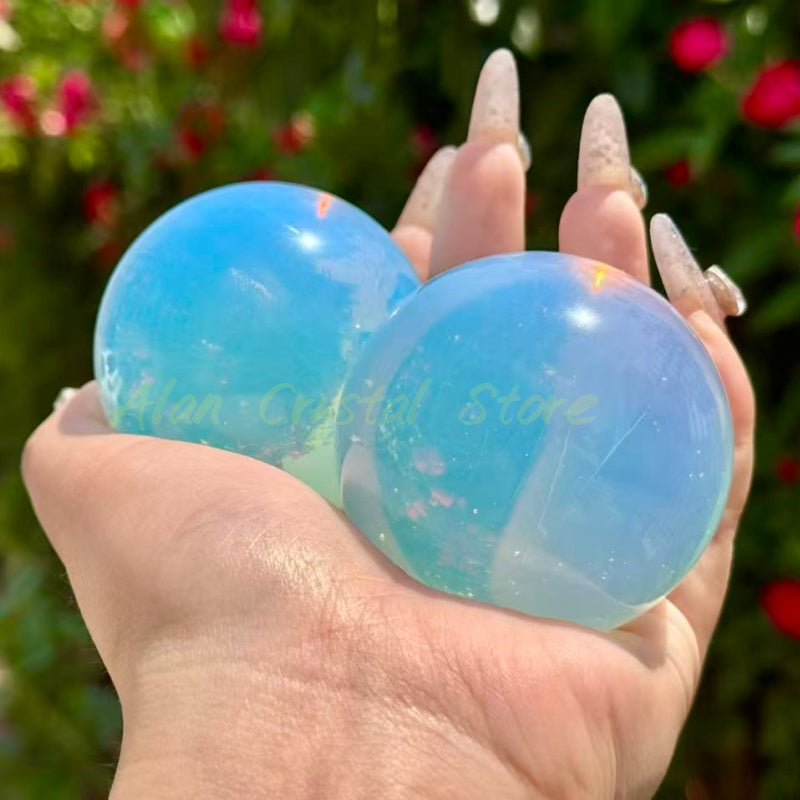 White Opal Sphere