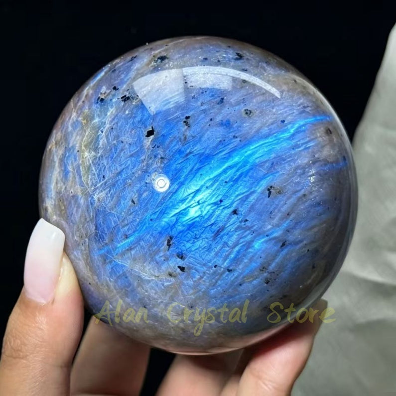 Large Size Blue Moon Stone Sphere 1PC
