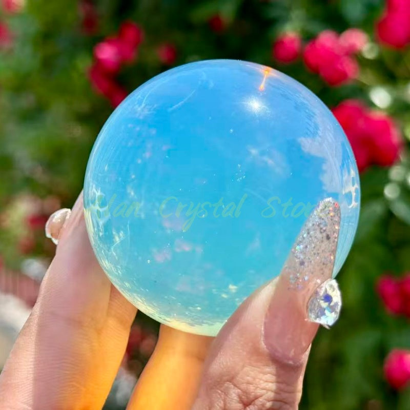 White Opal Sphere