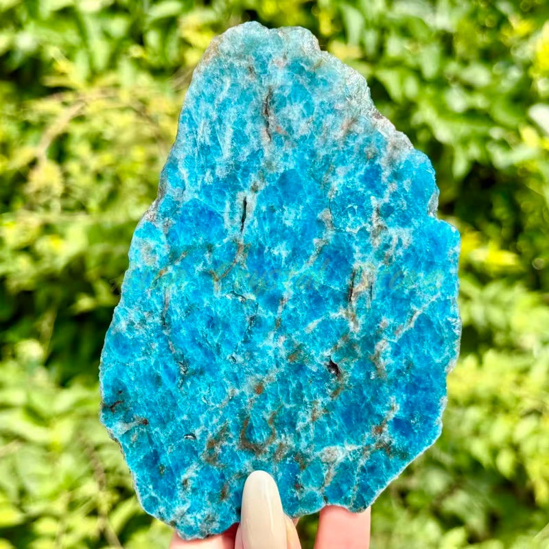Blue Apatite Slice