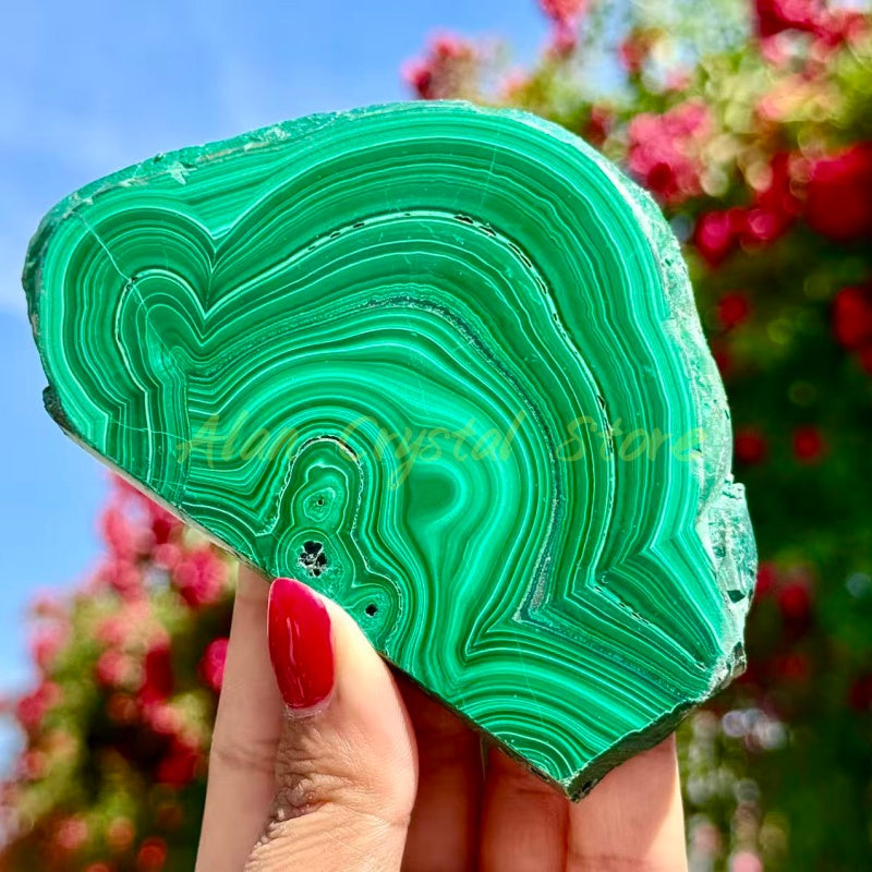 Natural Malachite Slice