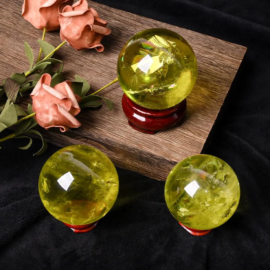 Natural Citrine Sphere,High Quality Ball.