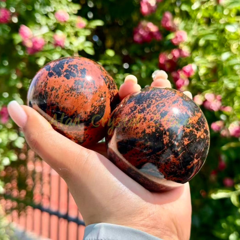 Red Obsidian Sphere