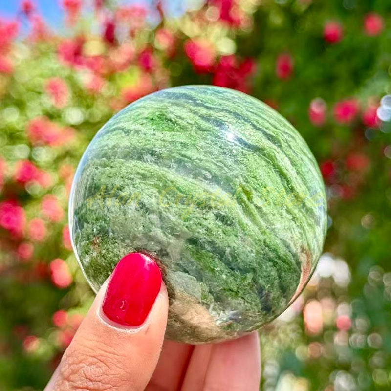 Green Jasper Sphere