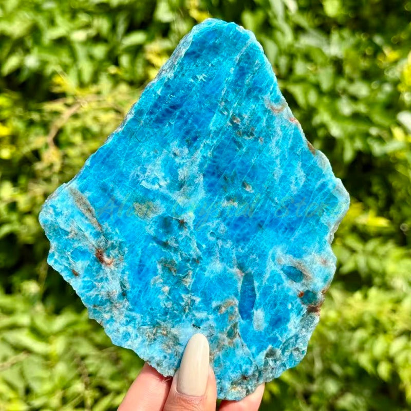 Blue Apatite Slice