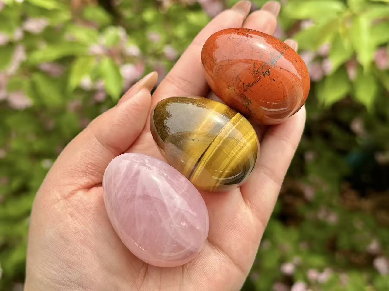 2“ Natural Crystal Quartz Hand Carved Yoni Egg,Tiger Eye Yoni Egg,Crystal Carved,Reiki healing，Home Decoration,Crystal Gifts 1PC