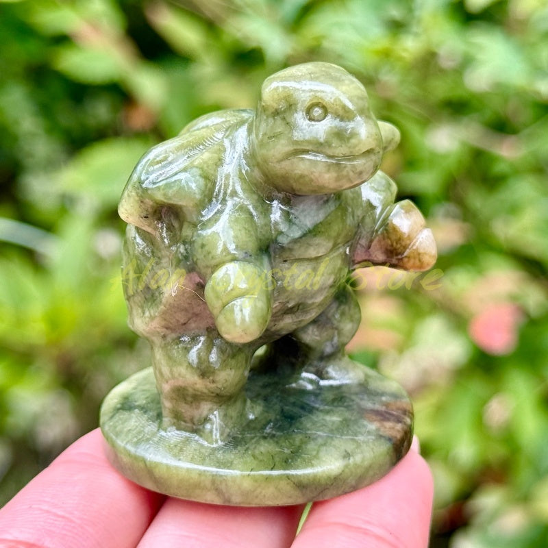 Natural Crystal Quartz Blastoise Carving.1PC
