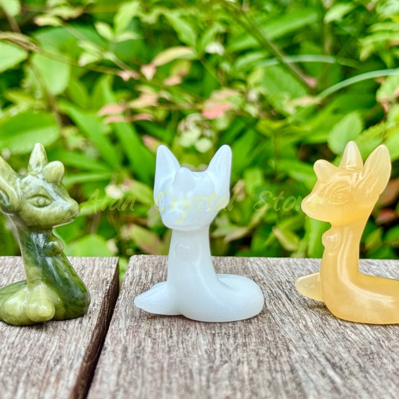 Natural Crystal Quartz Dratini Carving.1PC