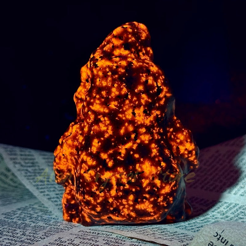 Natural Yooperlite Demon Carving.