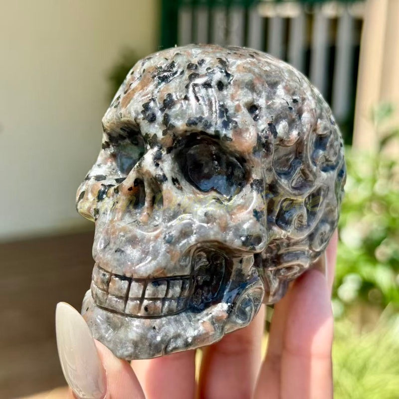 Yooperlite Skull Carving