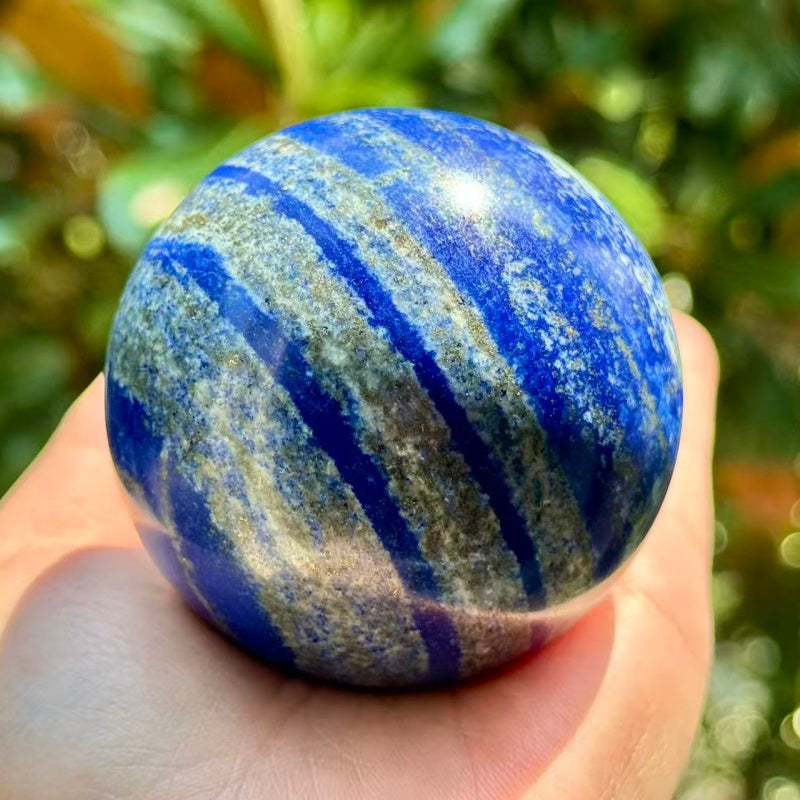 Natural Lapis Lazuli Sphere.