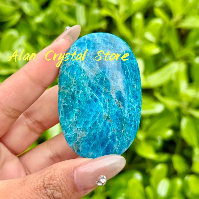 Blue Apatite Palm Stone