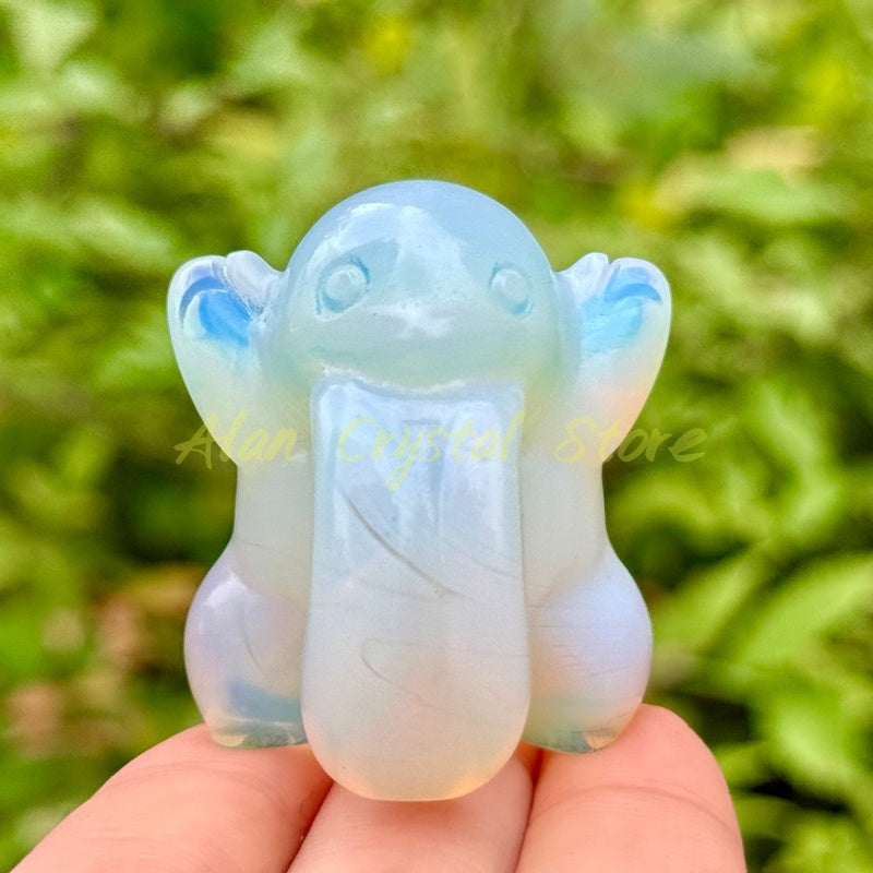 Crystal Quartz Lickitung Carving.