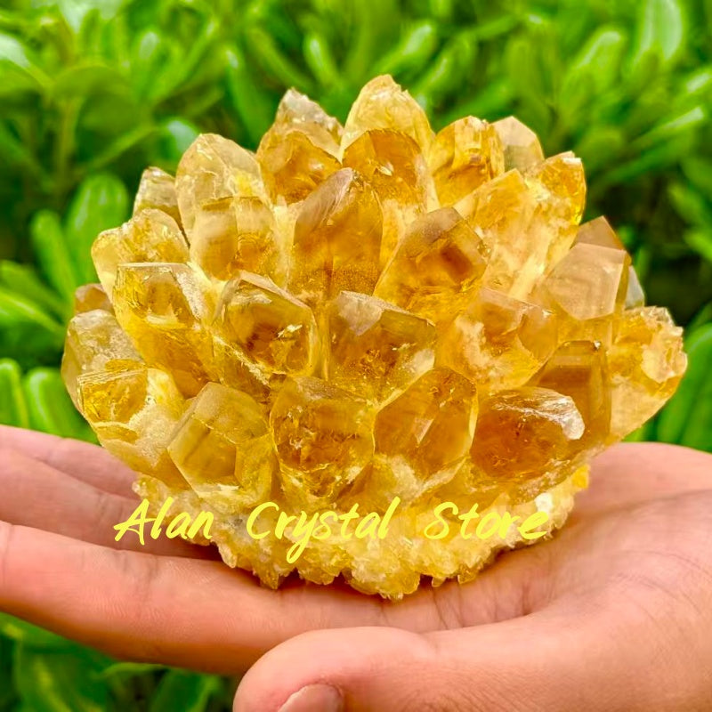 Yellow Pineapple Crystal Cluster