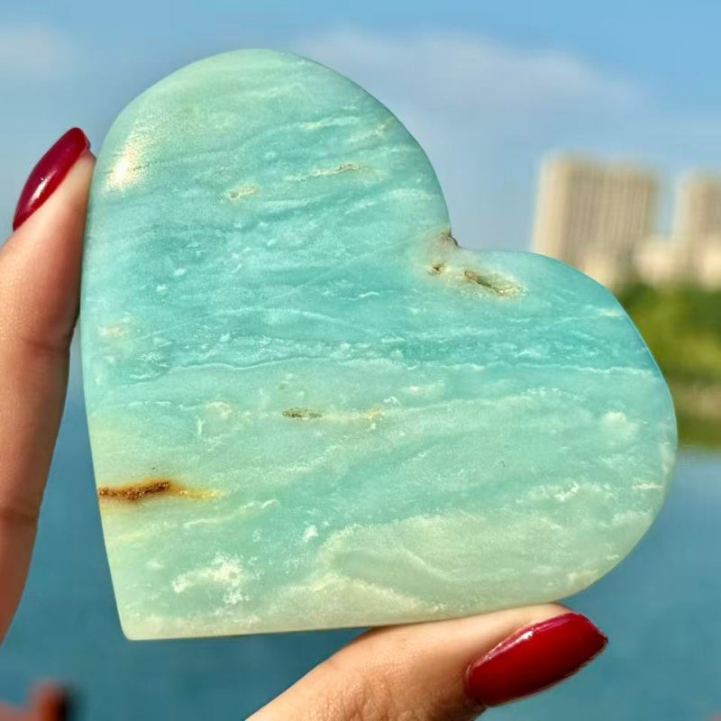Natural Hemimorphite heart.1PC