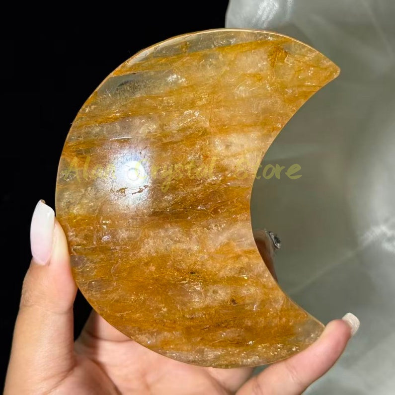 Golden Healer Big Moon Carving