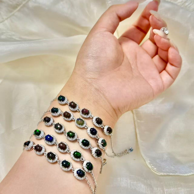Rainbiw Opal Bracelet.