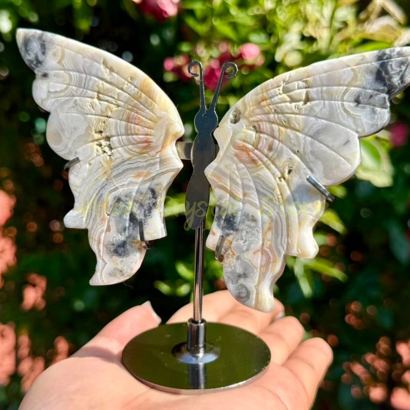 Crazy Agate Butterfly
