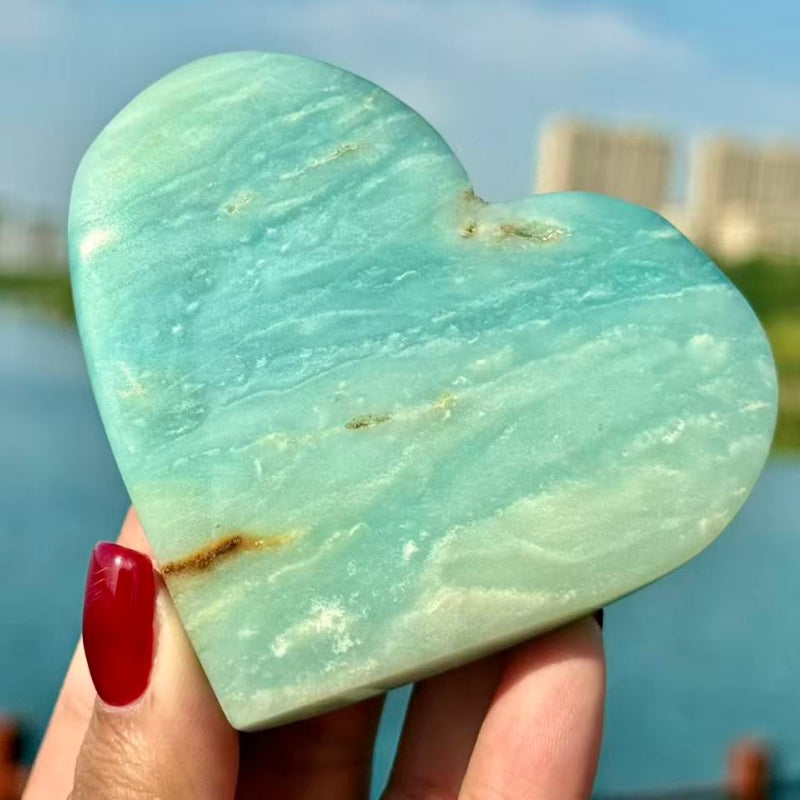 Natural Hemimorphite heart.1PC