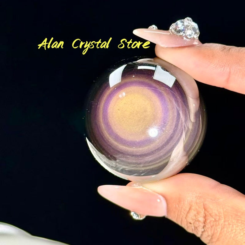 Rainbow Obsidian Sphere