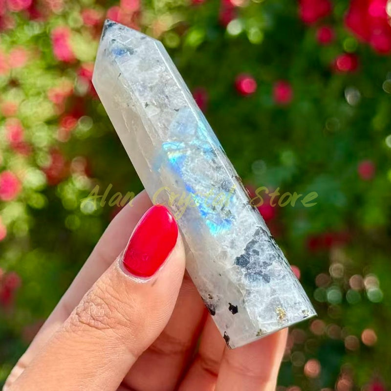 Rainbow Moon Stone Points
