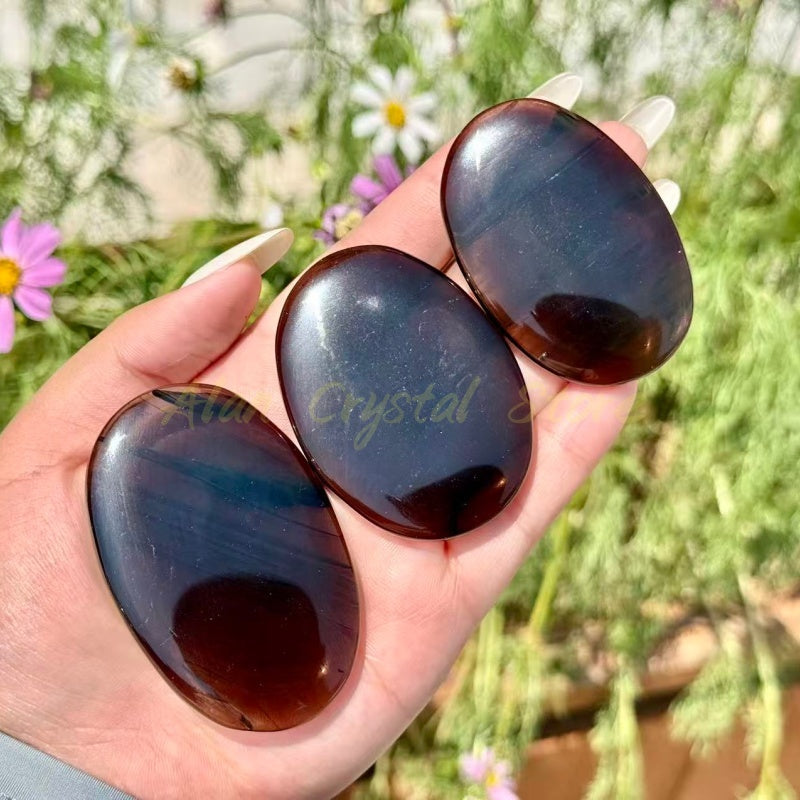 Ice Obsidian Palm Stone