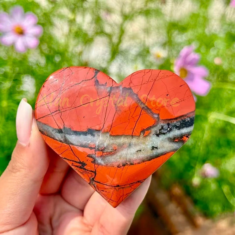 Red Jasper Heart