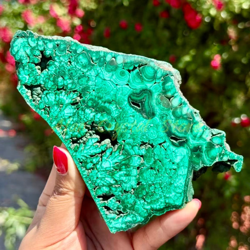 Natural Malachite Slice