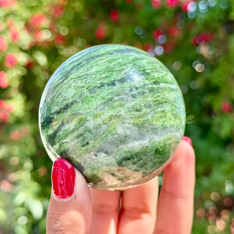 Green Jasper Sphere
