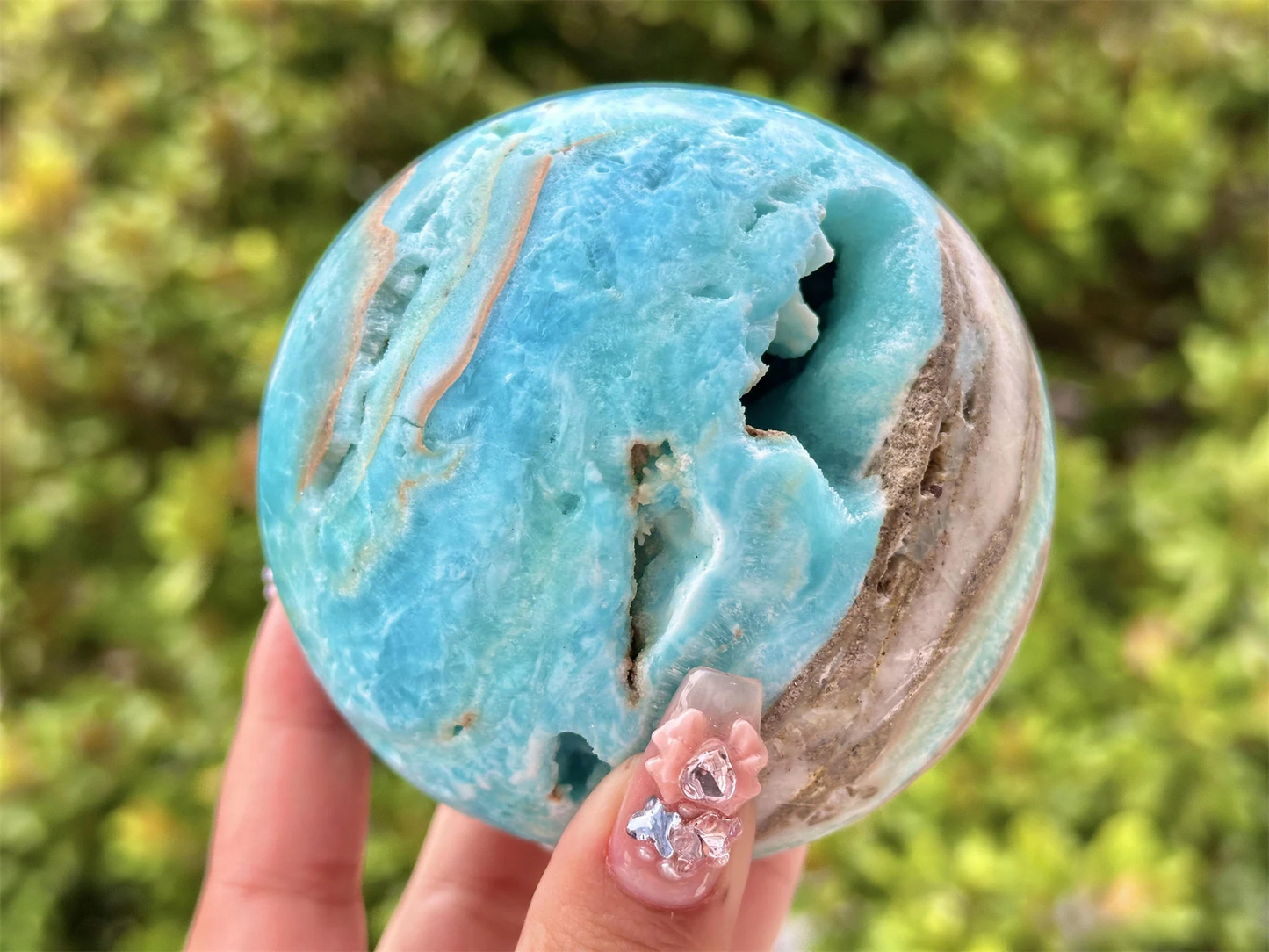 5CM+ Natural Hemimorphite Sphere,Hand Carved Sphere,Quartz Crystal,High Quality Ball,Home Decor,Energy Crystal ball,Crystal Gifts 1PC