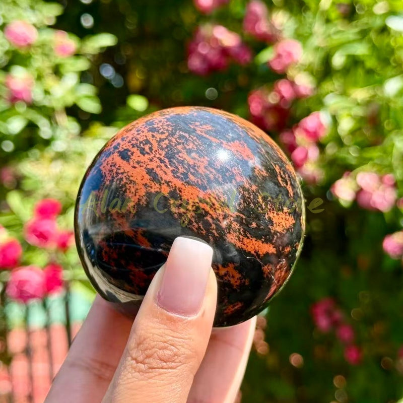 Red Obsidian Sphere