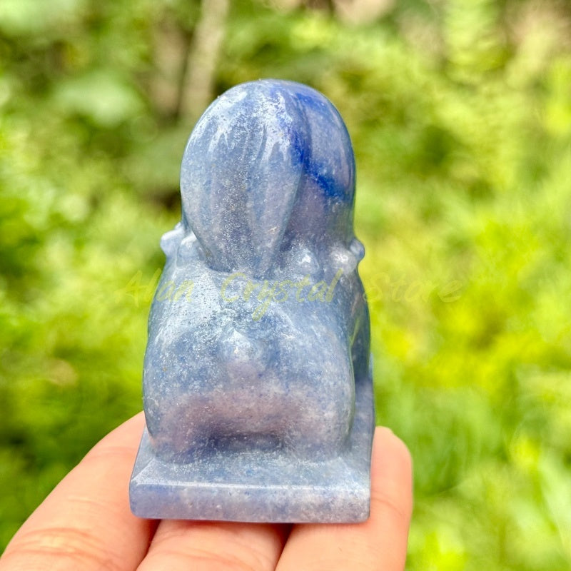 Natural Crystal Quartz Chikorita Carving.1PC