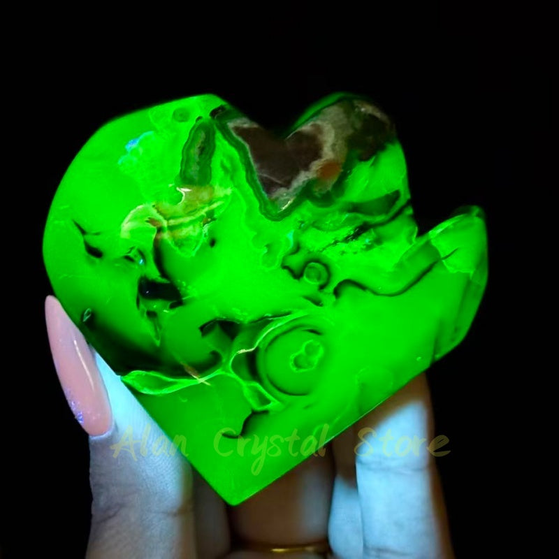 Volcano Agate Heart