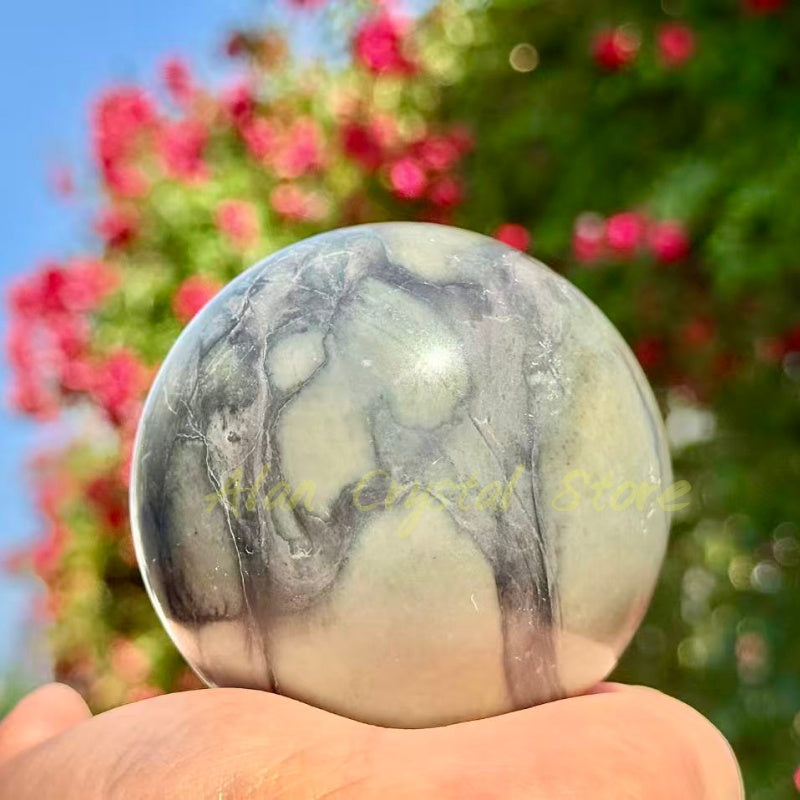 7CM+ Natural Jade Sphere.1PC