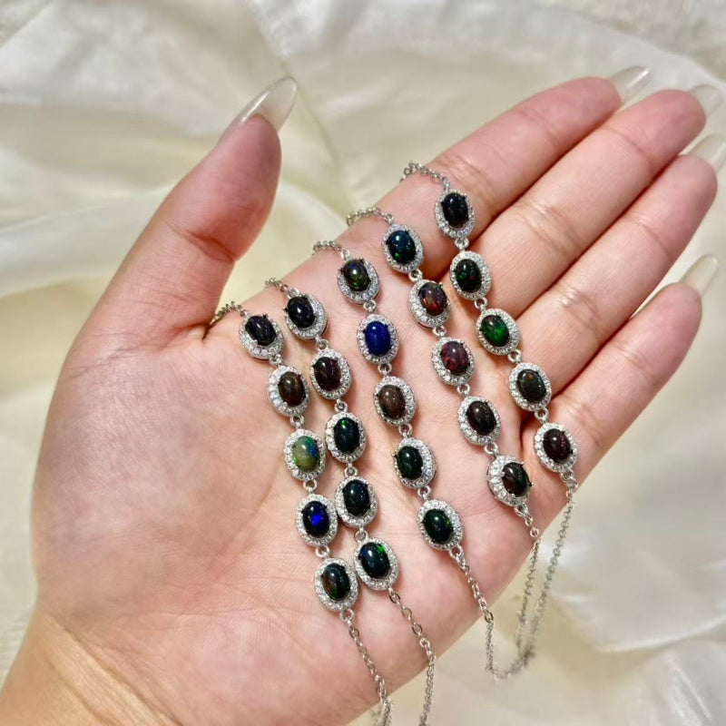 Rainbiw Opal Bracelet.