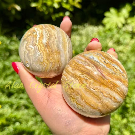 Natural Crazy Agate Sphere.1PC