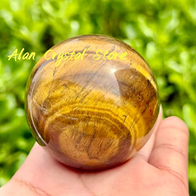 Yellow Tiger Eye Stone Sphere