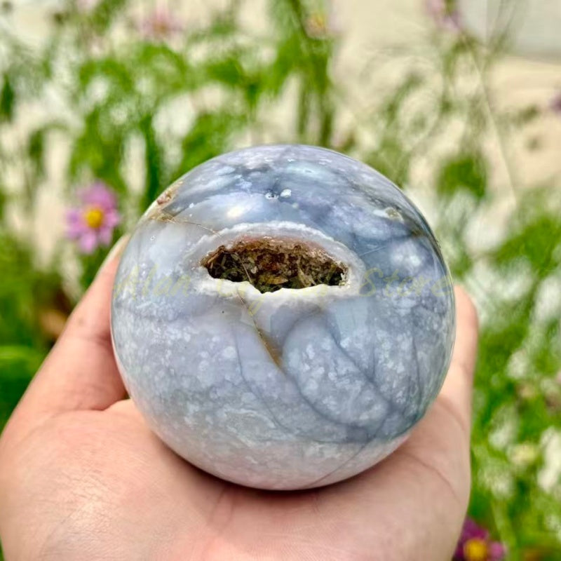 Purple Chalcedony Sphere